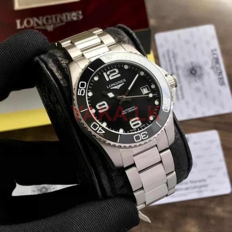 Longines HydroConquest Silver Black Dial Automatic Men’s Watch