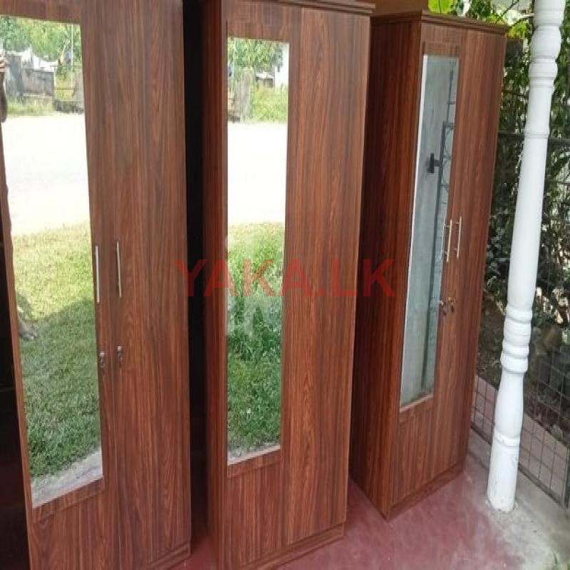 2 Door Melamine Glass Wardrobes