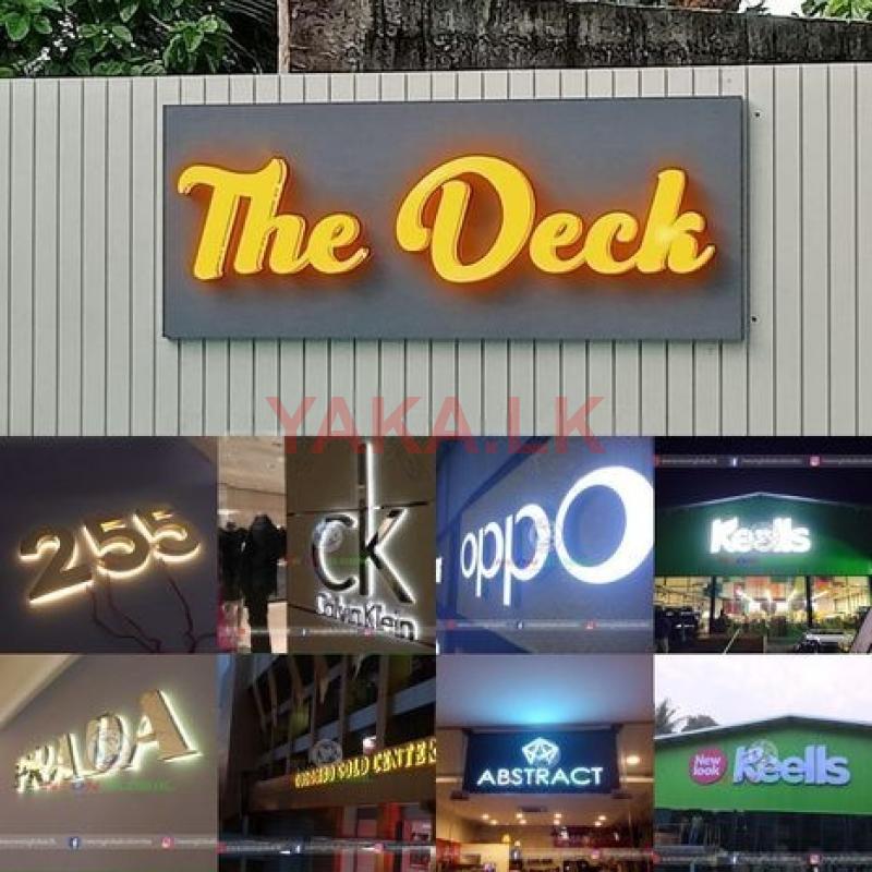 Name boards Neon LED backlit sign