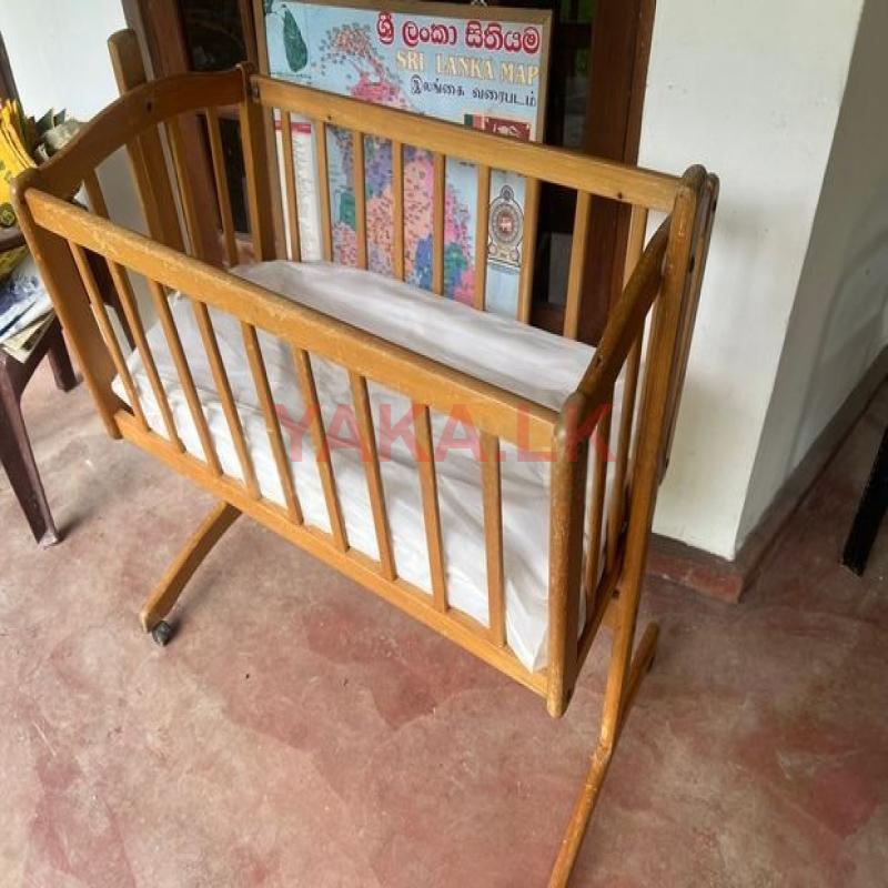 Baby Cot with Waterproof Mattress