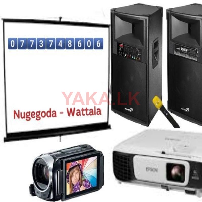 projector and screen rent