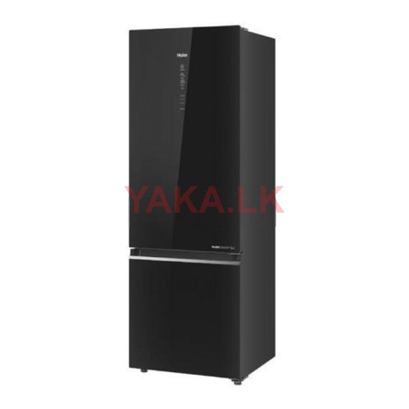 Haier 355L Black Glass top Refrigerator