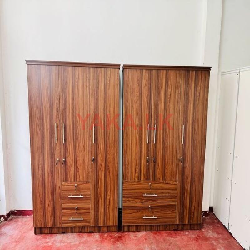 Melamine 3D brown almari