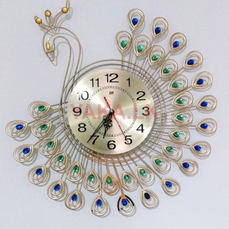Wall clock Peacock