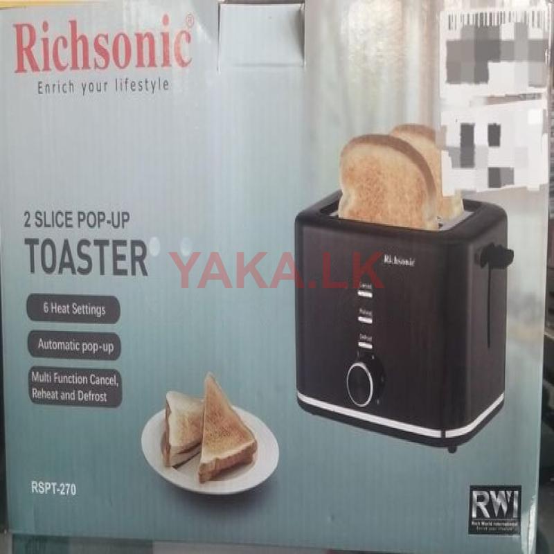 RICHSONIC 2 SLICE POP-UP TOASTER - RSPT-270