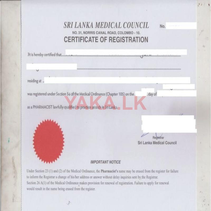 Pharmacist License