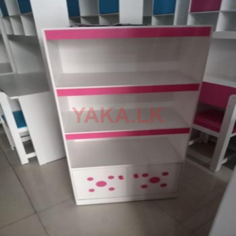 kids white book rack (C-2)
