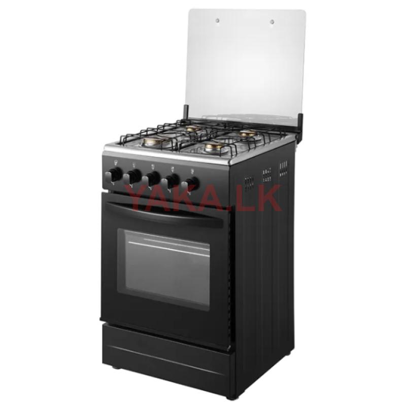 EURO (Turkey) Free Standing Gas Oven with 4 Burner EU55FS4GG-BK