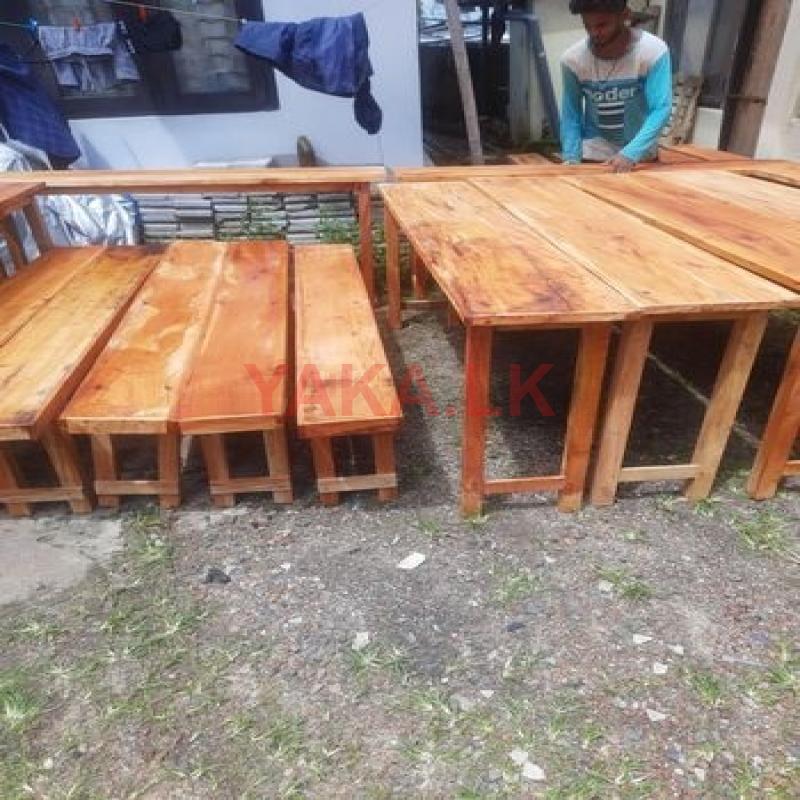 Table with Bench 6ft *15" Mahogani