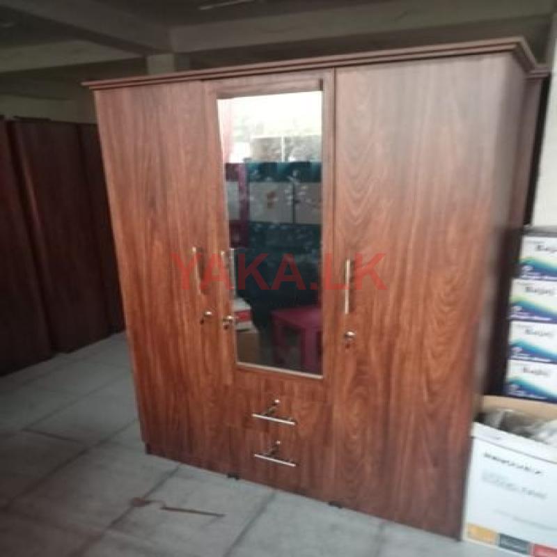 Melamine 3 Door Cupboard with Mirror