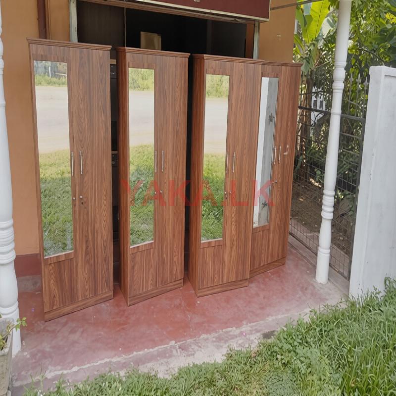 2 Door Melamine Glass Wardrobes E7