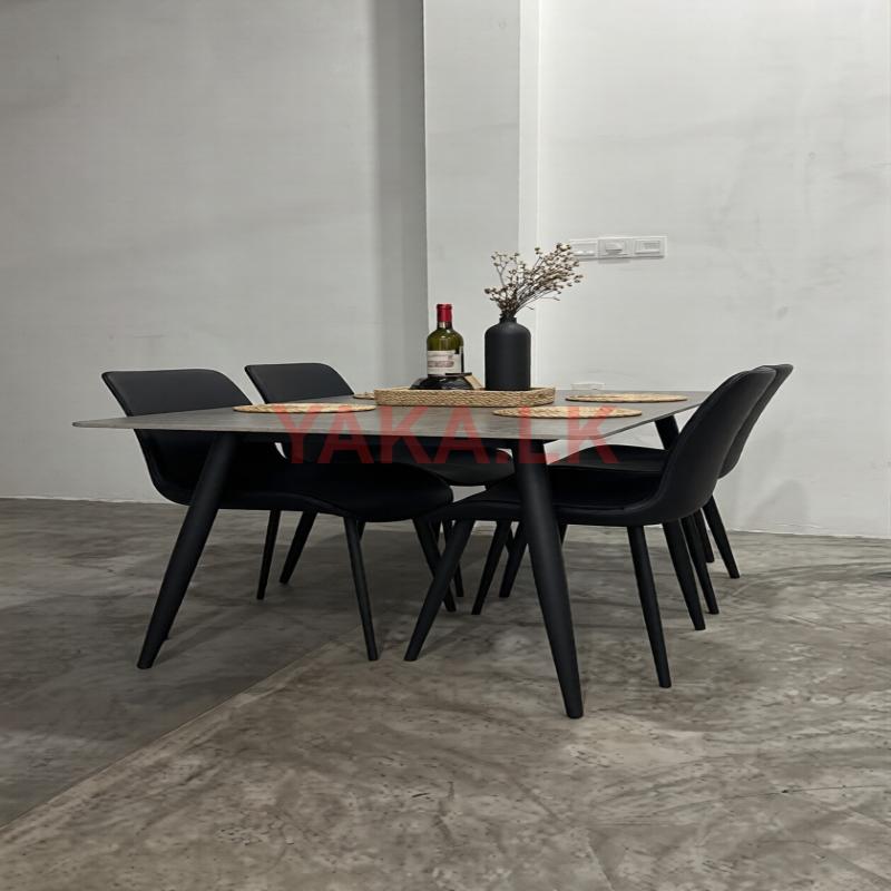 granite dining table with chairs