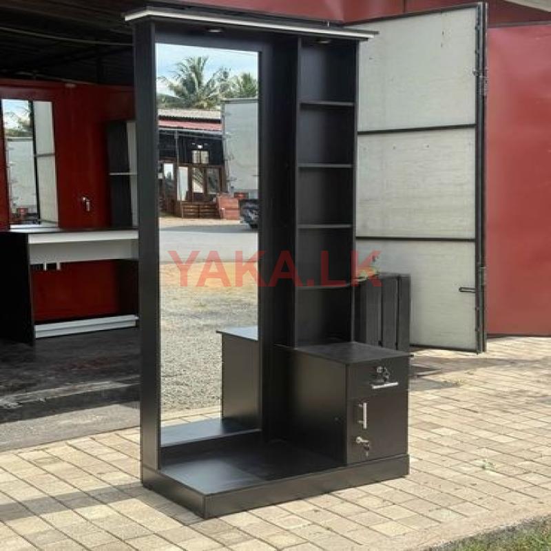 New Modern Black Melamine Dressing Table .