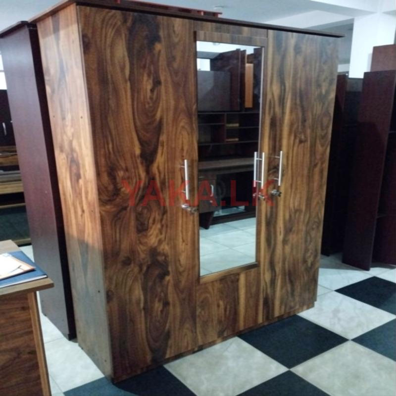 Melamine 3d Wardrobe With Glass
